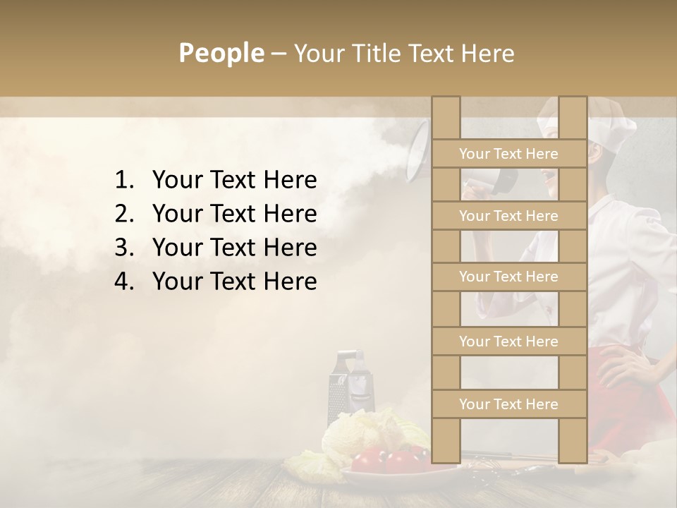 Puff Chef Flour PowerPoint Template