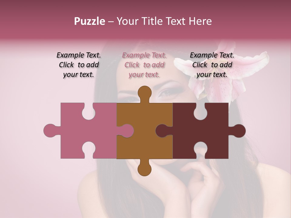 Facial Closeup Long PowerPoint Template