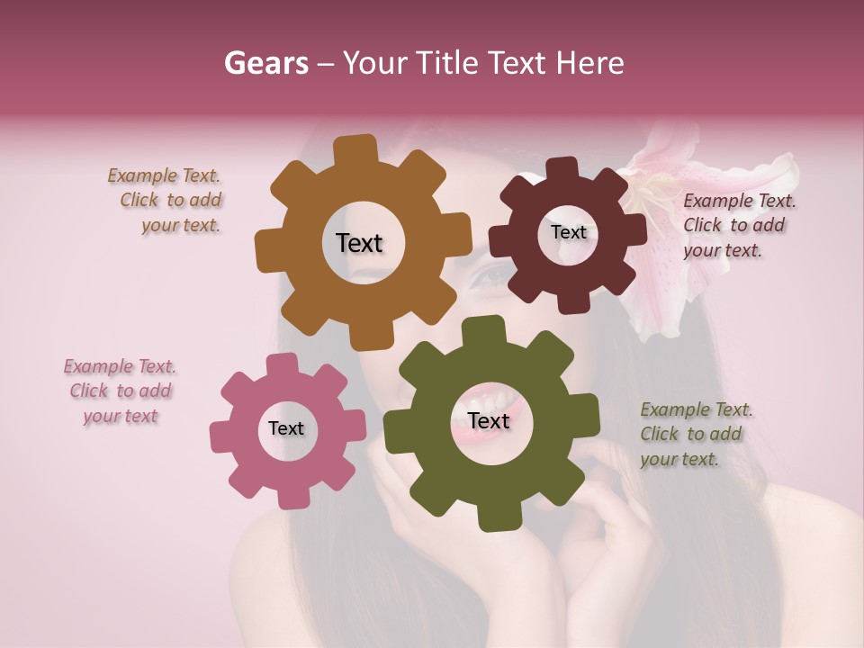 Facial Closeup Long PowerPoint Template