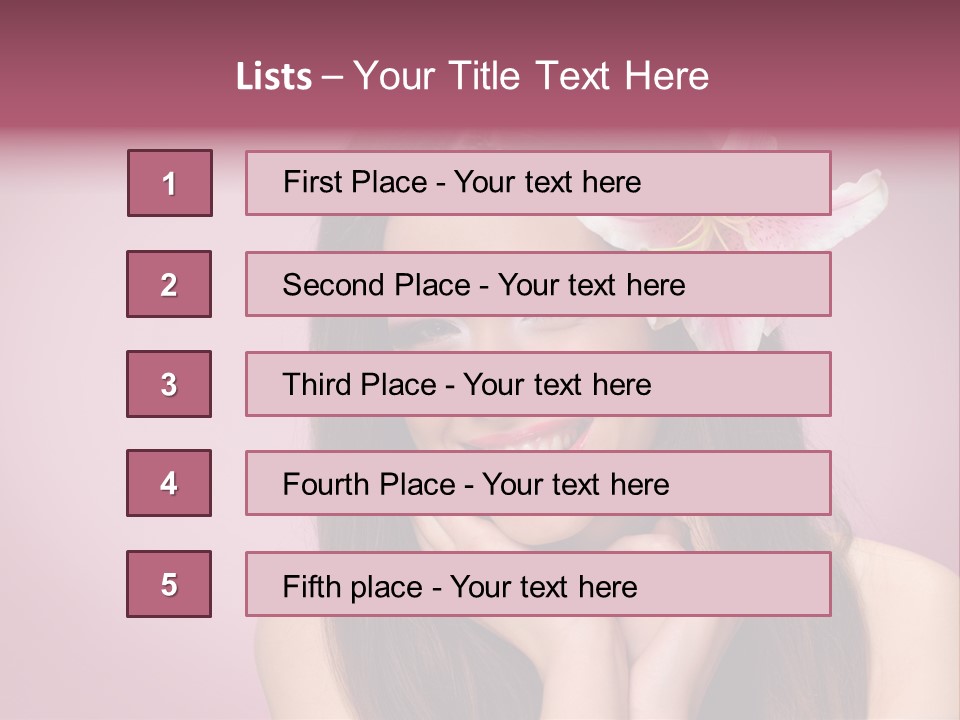 Facial Closeup Long PowerPoint Template