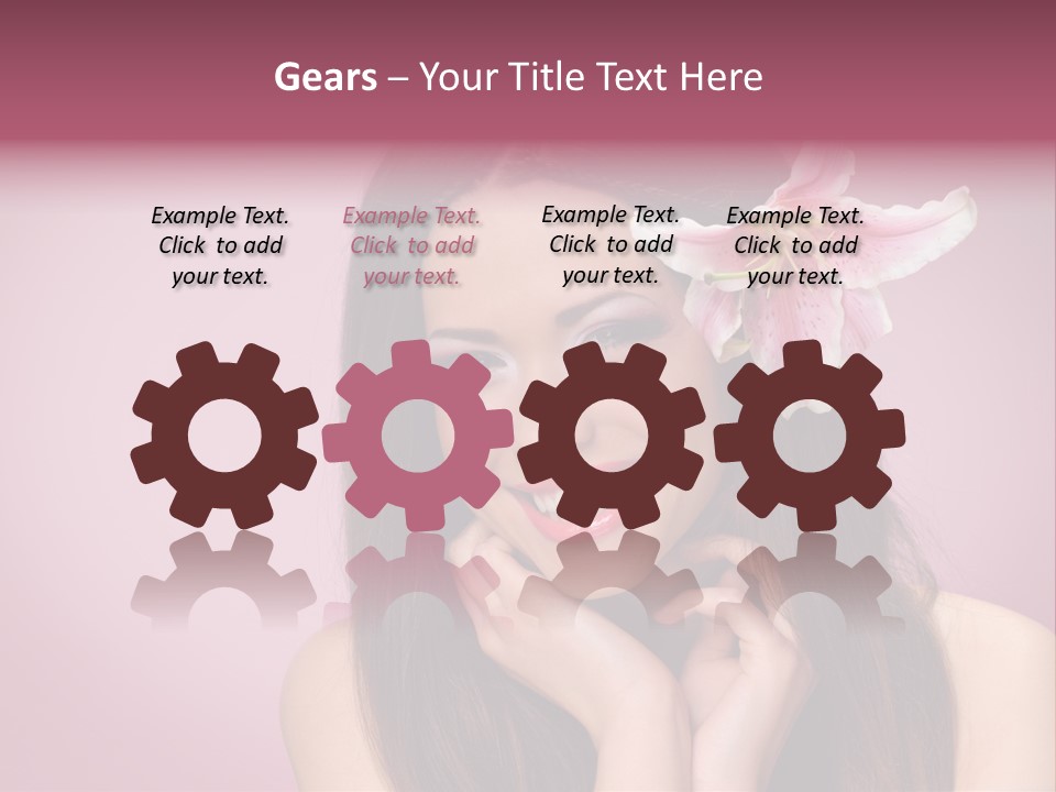 Facial Closeup Long PowerPoint Template