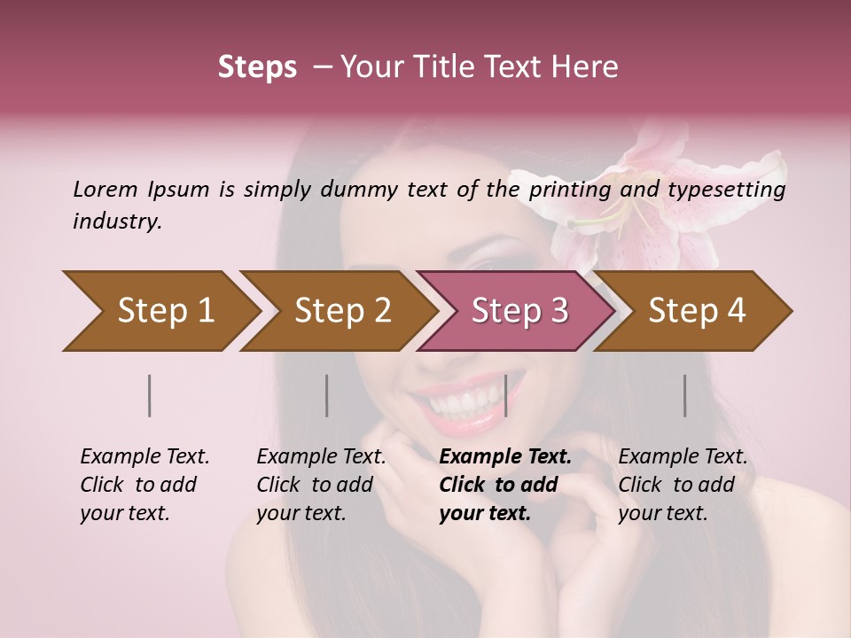 Facial Closeup Long PowerPoint Template