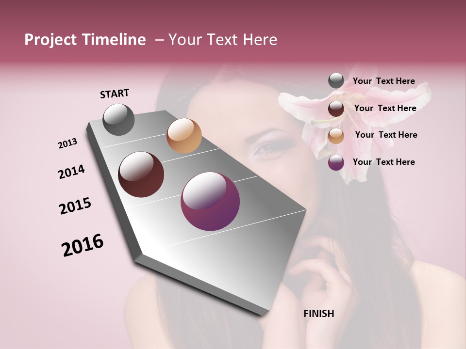 Facial Closeup Long PowerPoint Template