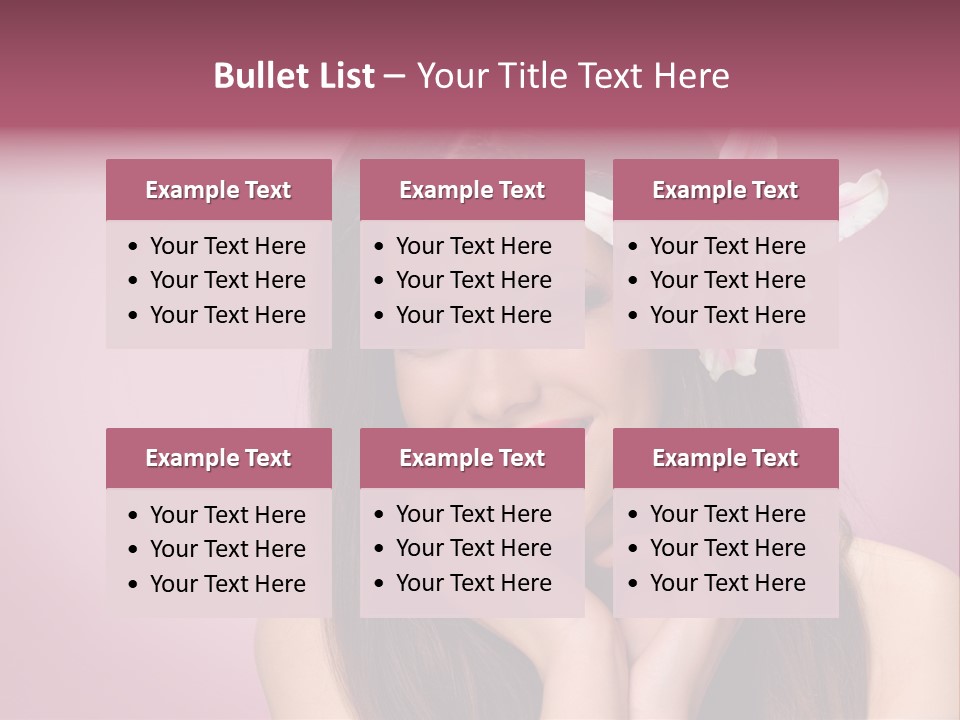 Facial Closeup Long PowerPoint Template