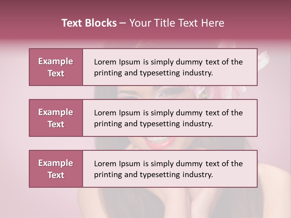 Facial Closeup Long PowerPoint Template