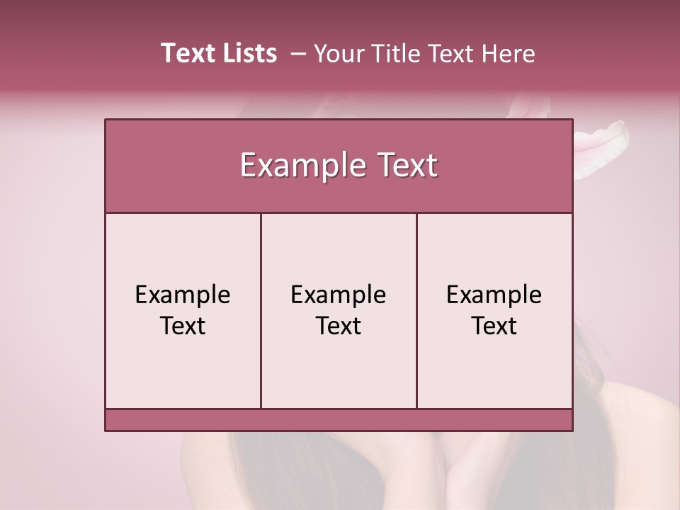 Facial Closeup Long PowerPoint Template
