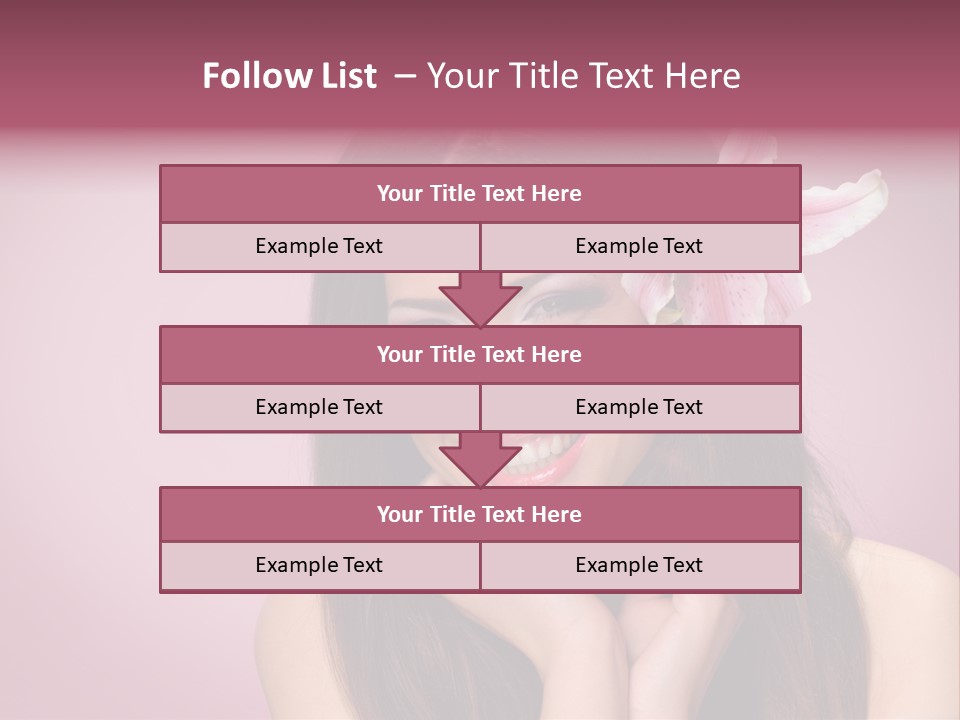 Facial Closeup Long PowerPoint Template