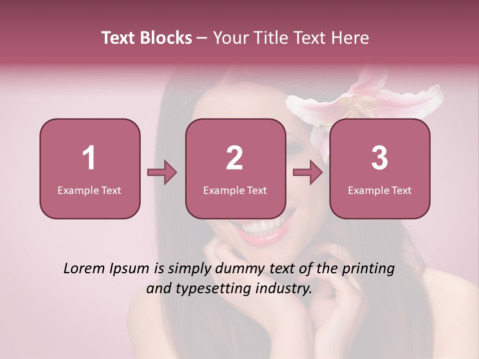 Facial Closeup Long PowerPoint Template