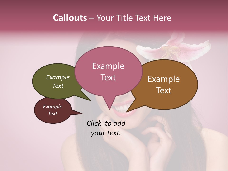 Facial Closeup Long PowerPoint Template