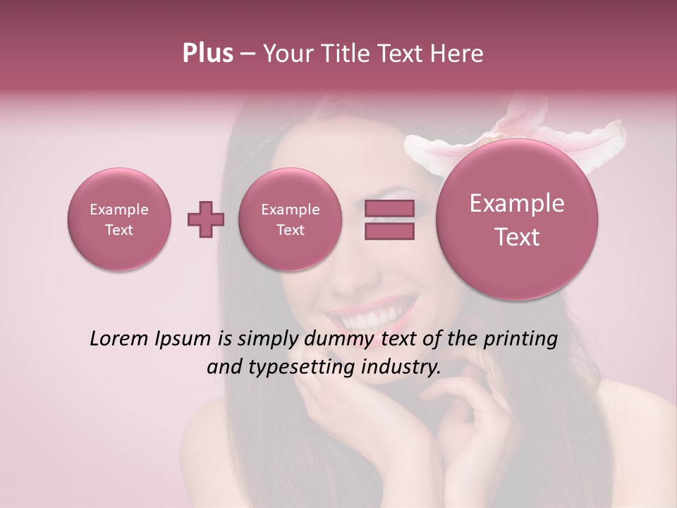 Facial Closeup Long PowerPoint Template