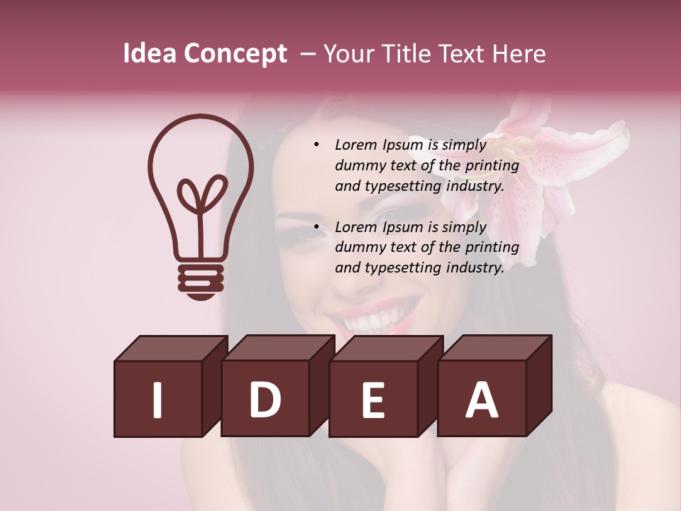 Facial Closeup Long PowerPoint Template