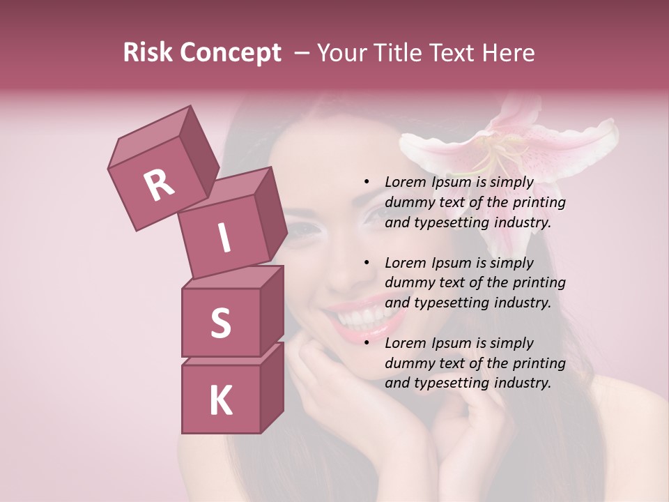 Facial Closeup Long PowerPoint Template