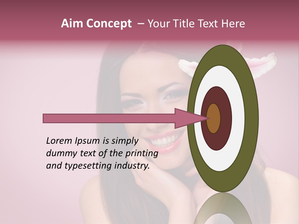 Facial Closeup Long PowerPoint Template