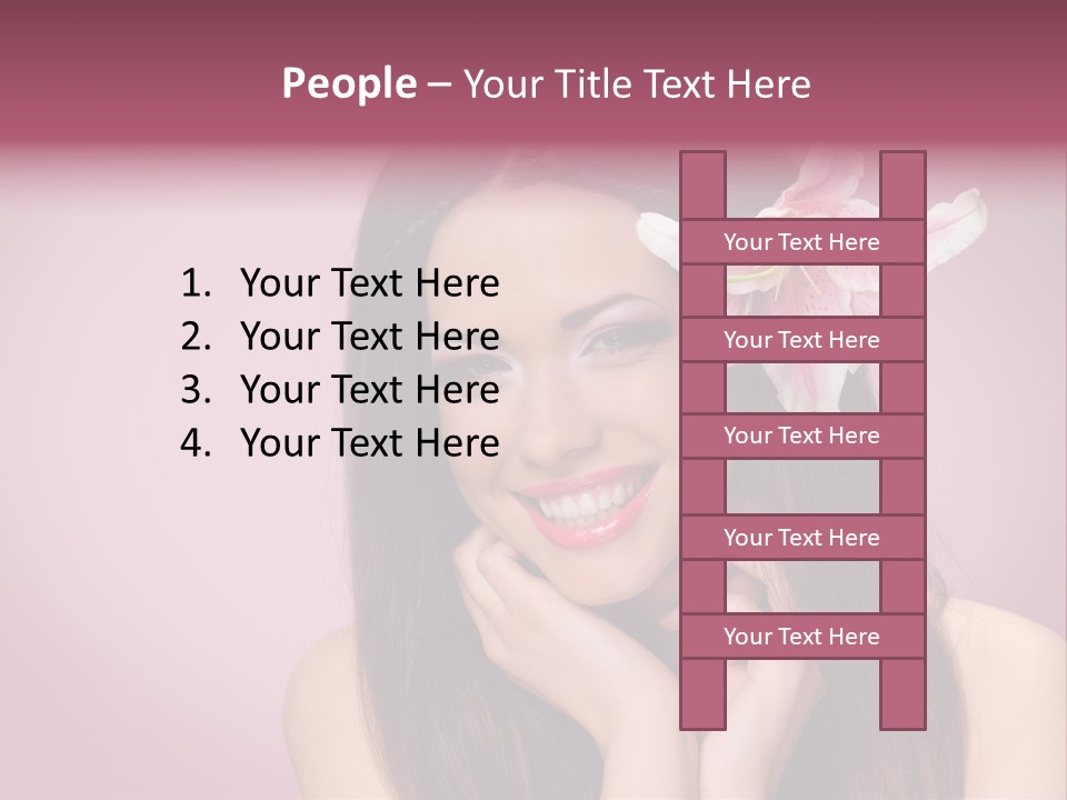 Facial Closeup Long PowerPoint Template