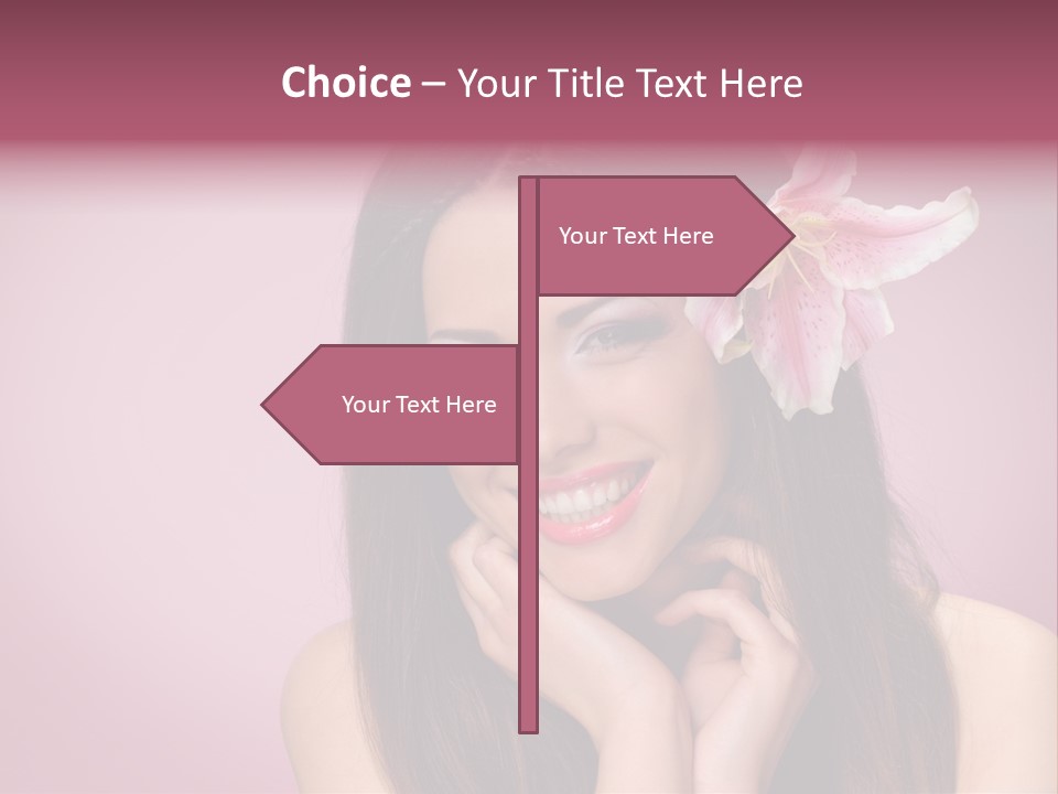 Facial Closeup Long PowerPoint Template