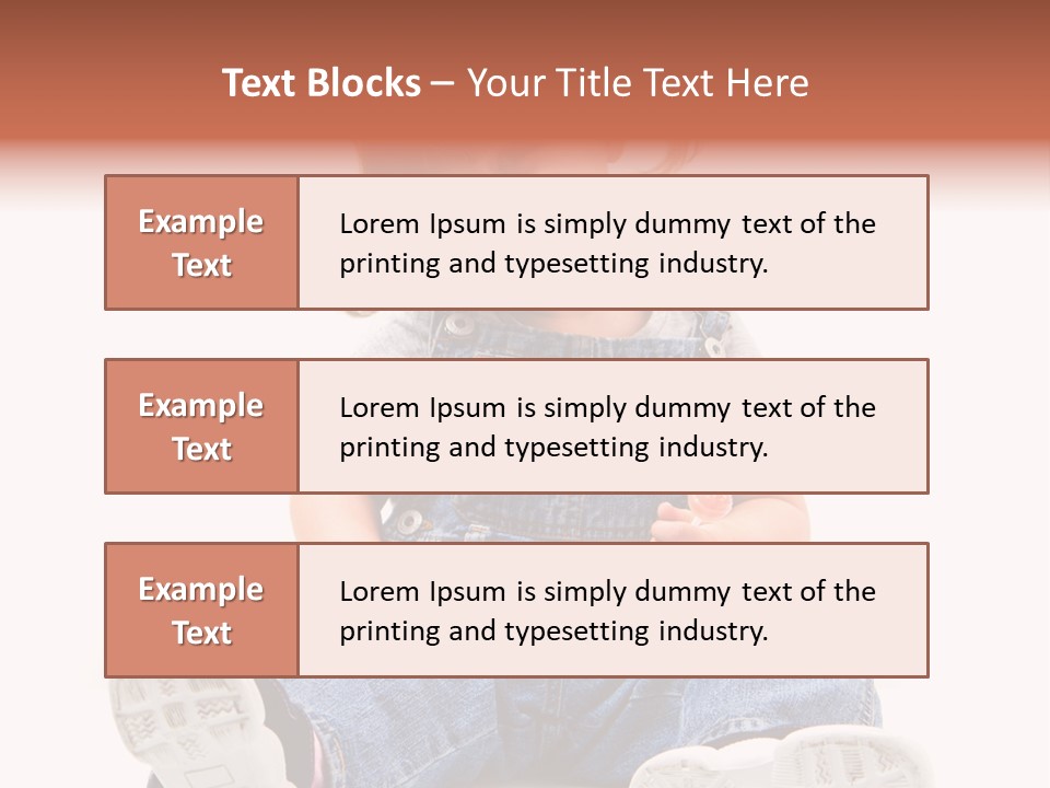Sorridente Golosa Salopette PowerPoint Template