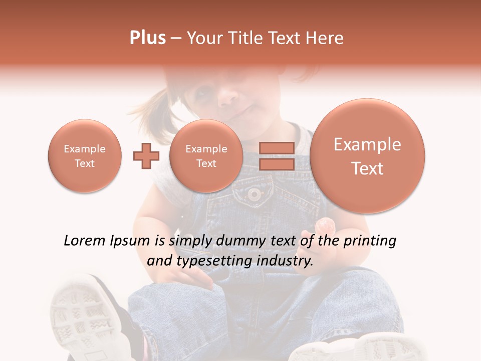 Sorridente Golosa Salopette PowerPoint Template