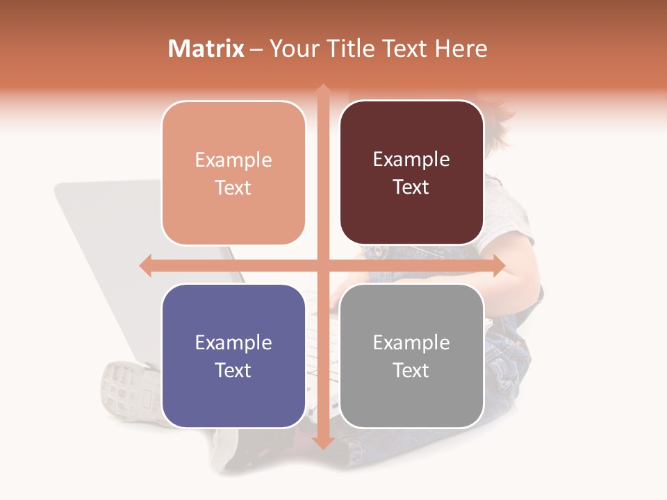 People Sorridente Sit PowerPoint Template