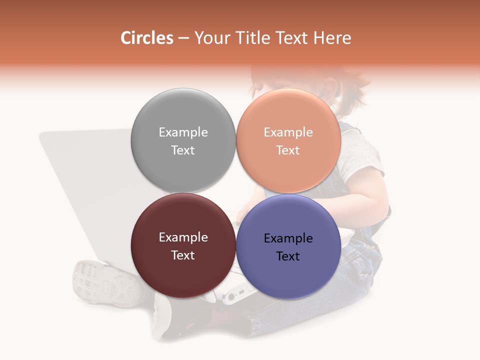 People Sorridente Sit PowerPoint Template