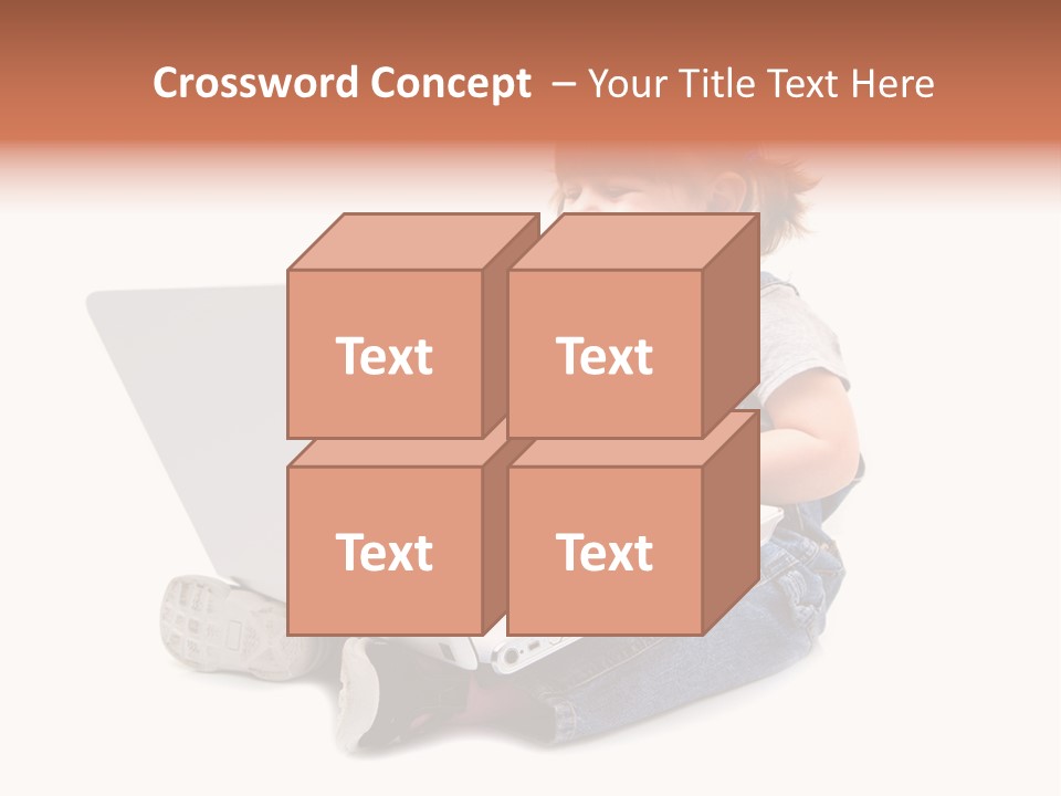 People Sorridente Sit PowerPoint Template