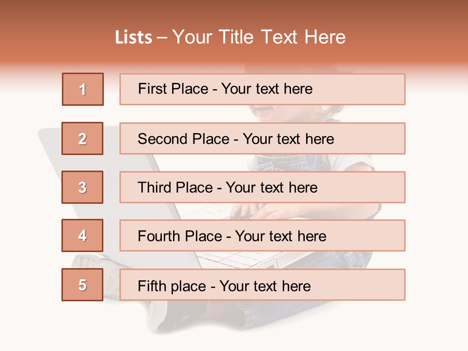 People Sorridente Sit PowerPoint Template