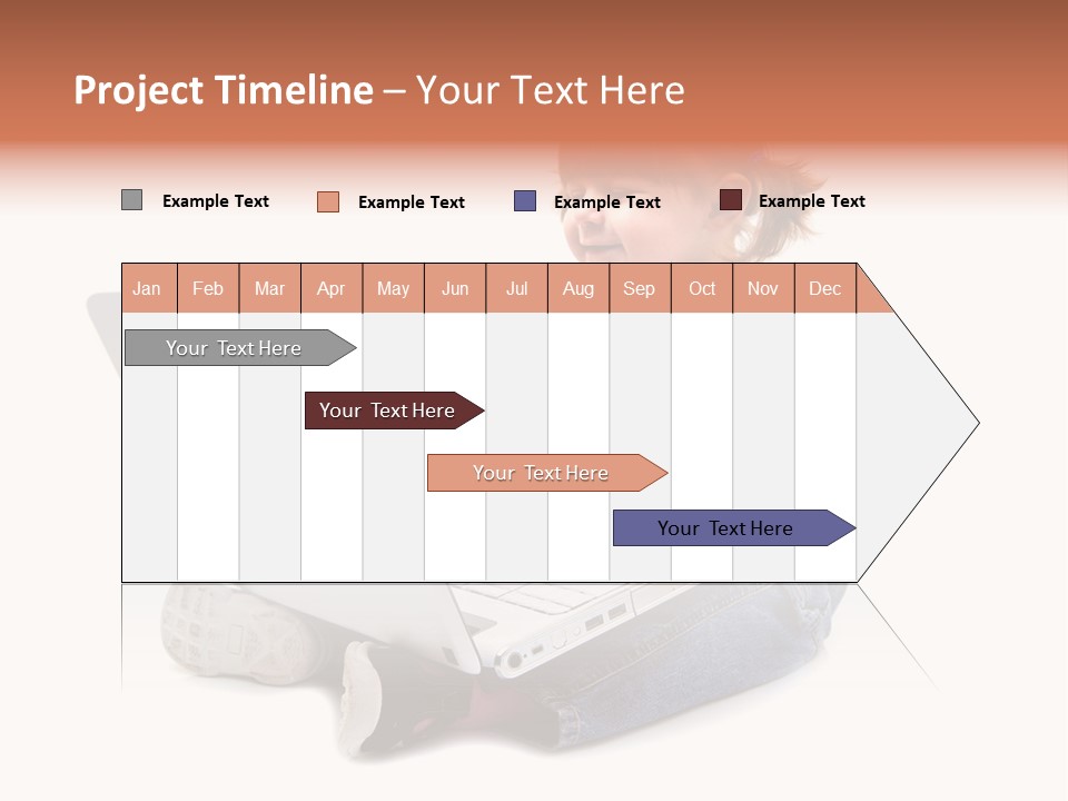 People Sorridente Sit PowerPoint Template