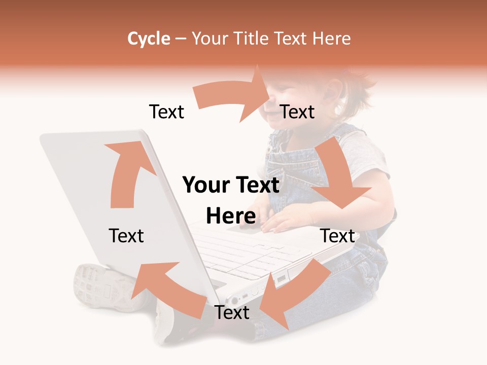 People Sorridente Sit PowerPoint Template