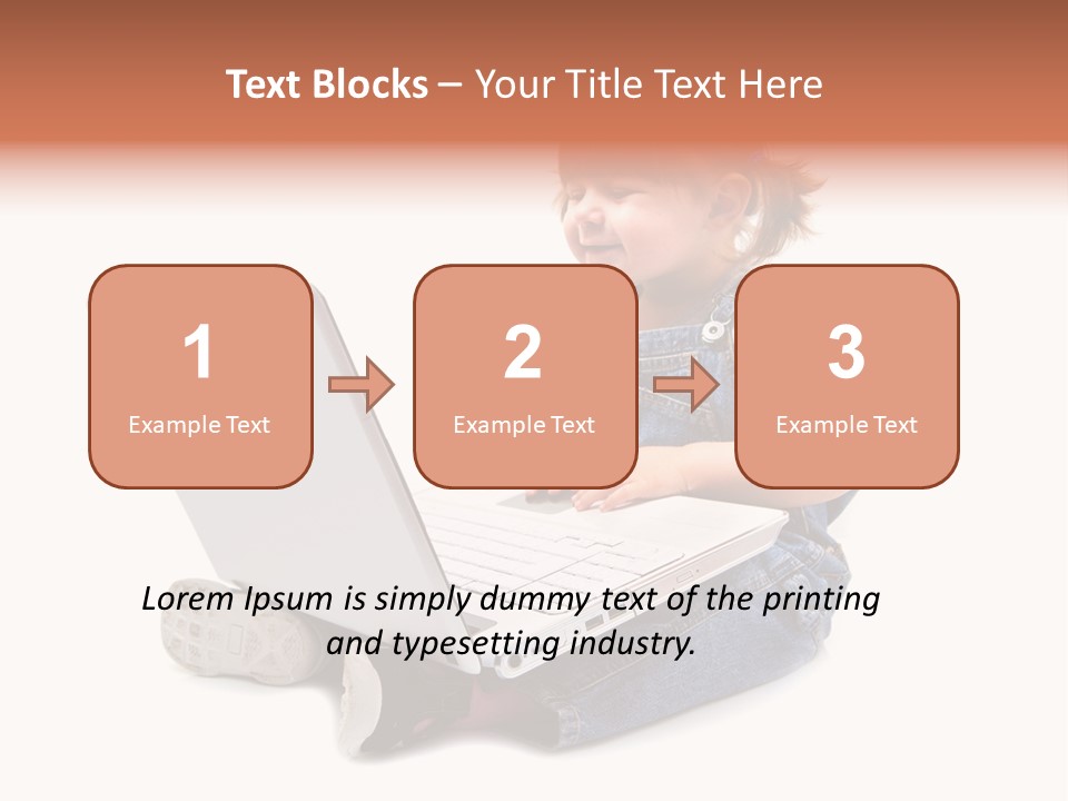 People Sorridente Sit PowerPoint Template