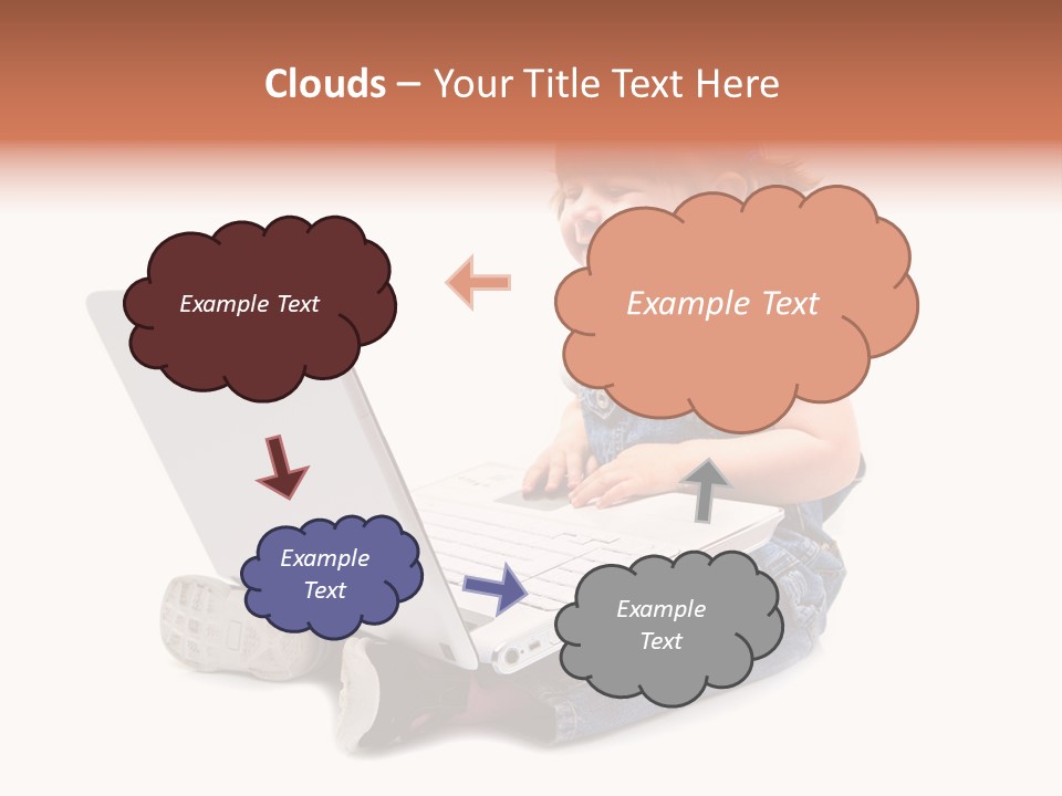 People Sorridente Sit PowerPoint Template