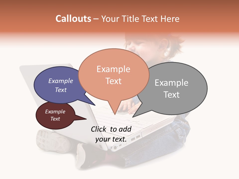 People Sorridente Sit PowerPoint Template