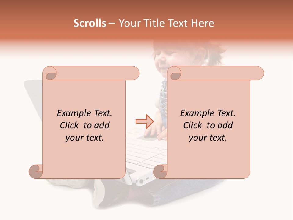 People Sorridente Sit PowerPoint Template