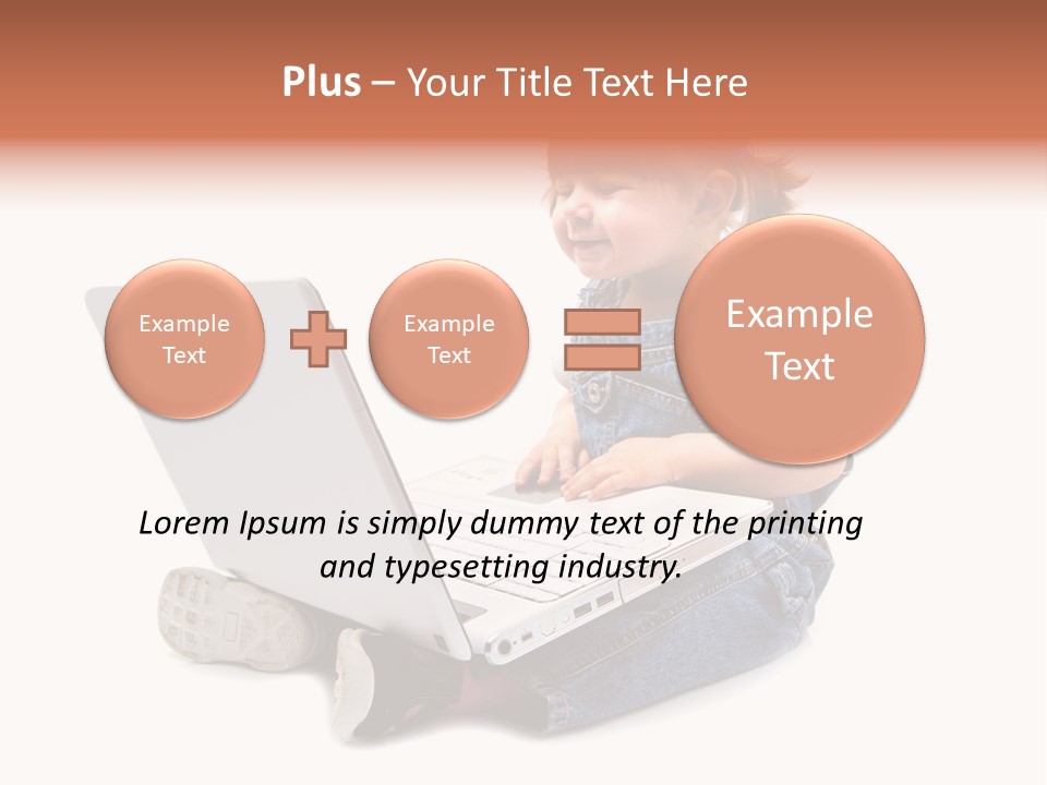 People Sorridente Sit PowerPoint Template