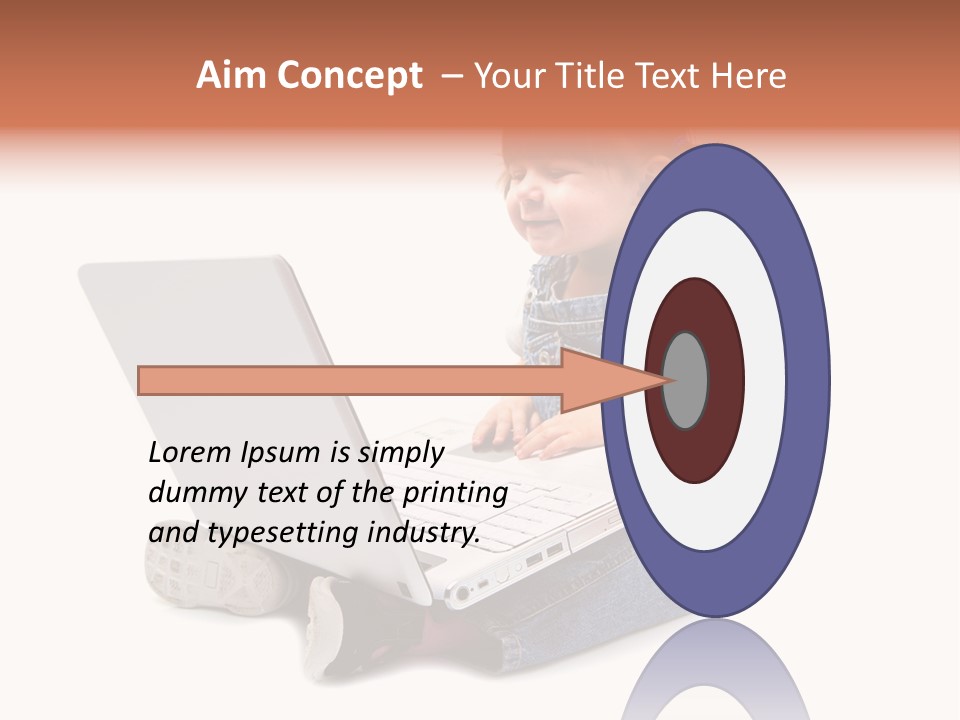 People Sorridente Sit PowerPoint Template