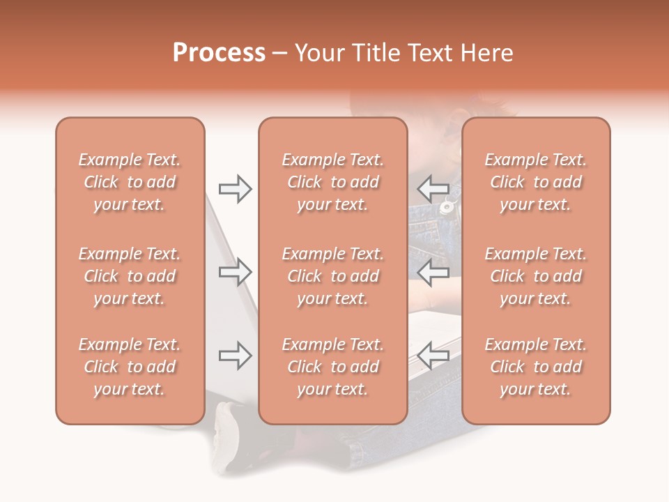People Sorridente Sit PowerPoint Template