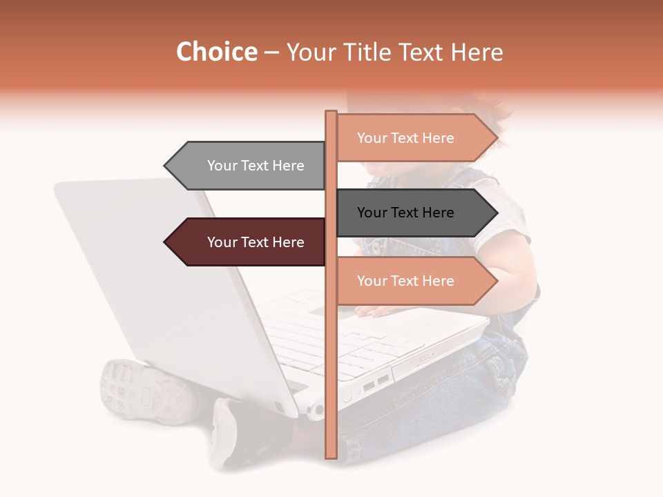 People Sorridente Sit PowerPoint Template