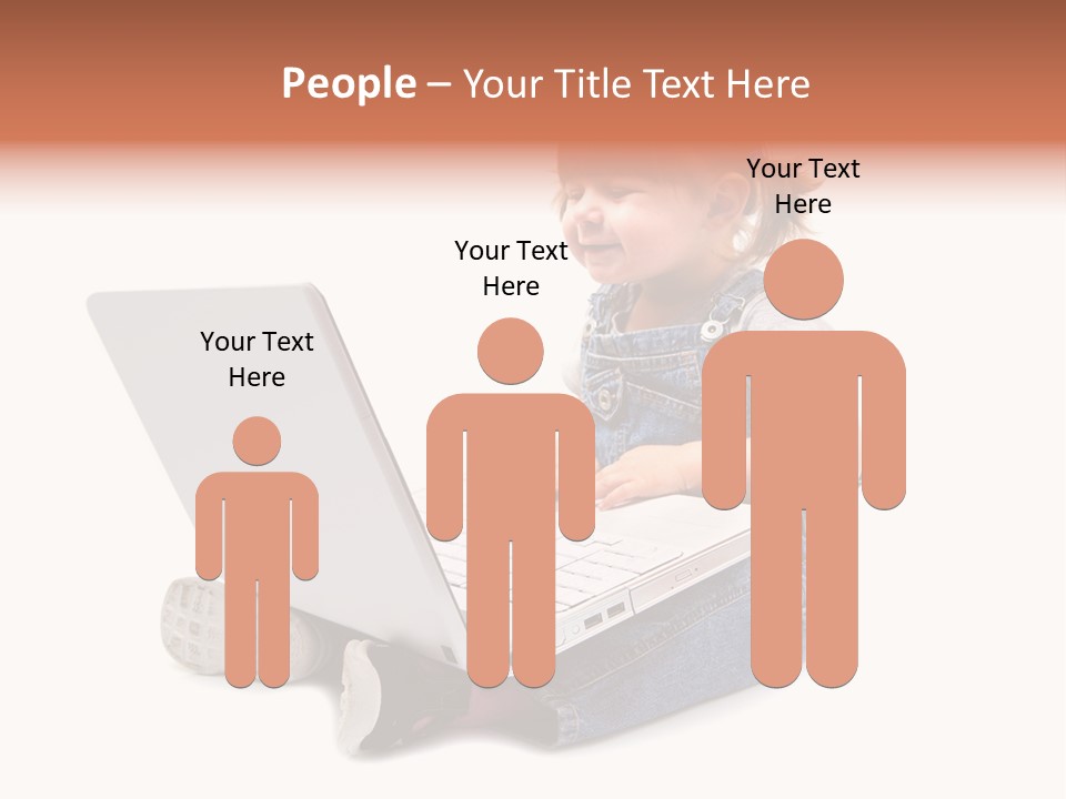 People Sorridente Sit PowerPoint Template