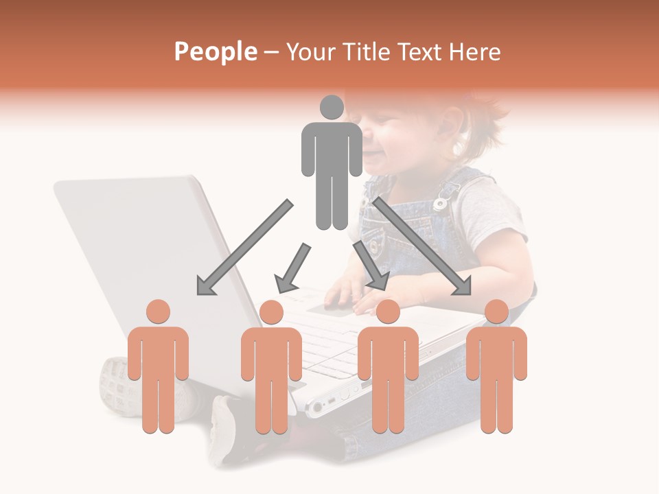 People Sorridente Sit PowerPoint Template