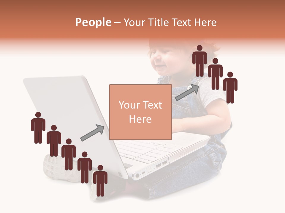 People Sorridente Sit PowerPoint Template
