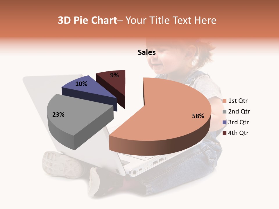 People Sorridente Sit PowerPoint Template