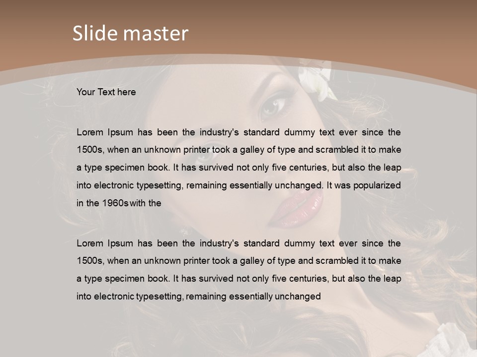 Fascinating Fashion Coiffure PowerPoint Template