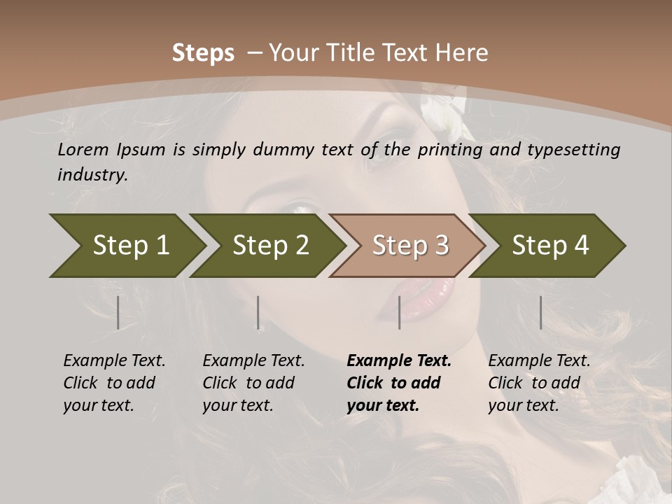 Fascinating Fashion Coiffure PowerPoint Template