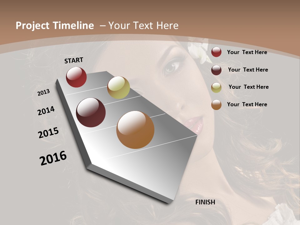 Fascinating Fashion Coiffure PowerPoint Template