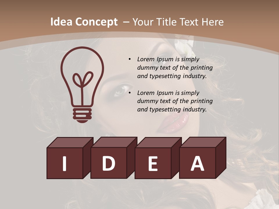 Fascinating Fashion Coiffure PowerPoint Template