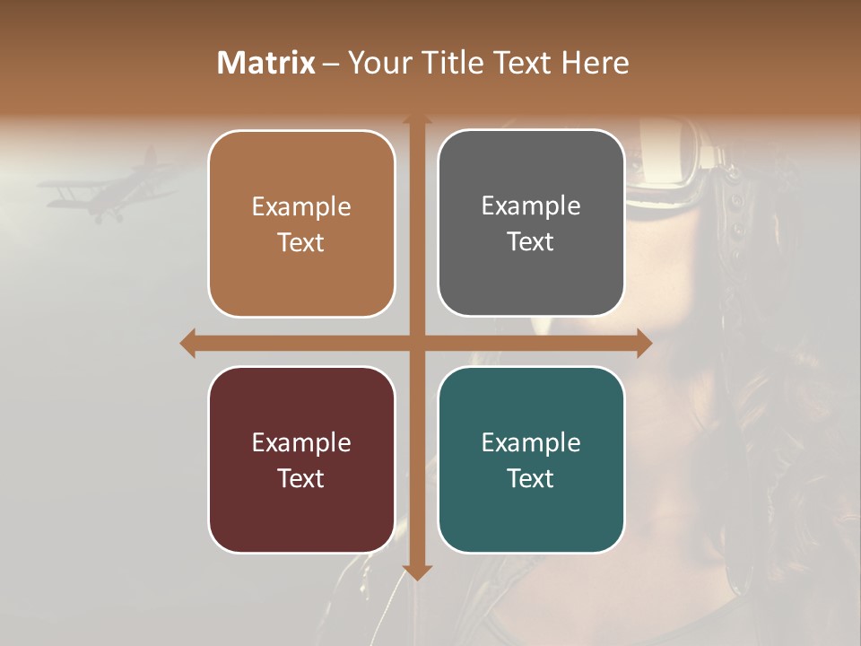 Old Style Fashion Model Pilot PowerPoint Template