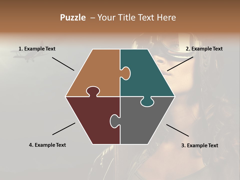 Old Style Fashion Model Pilot PowerPoint Template