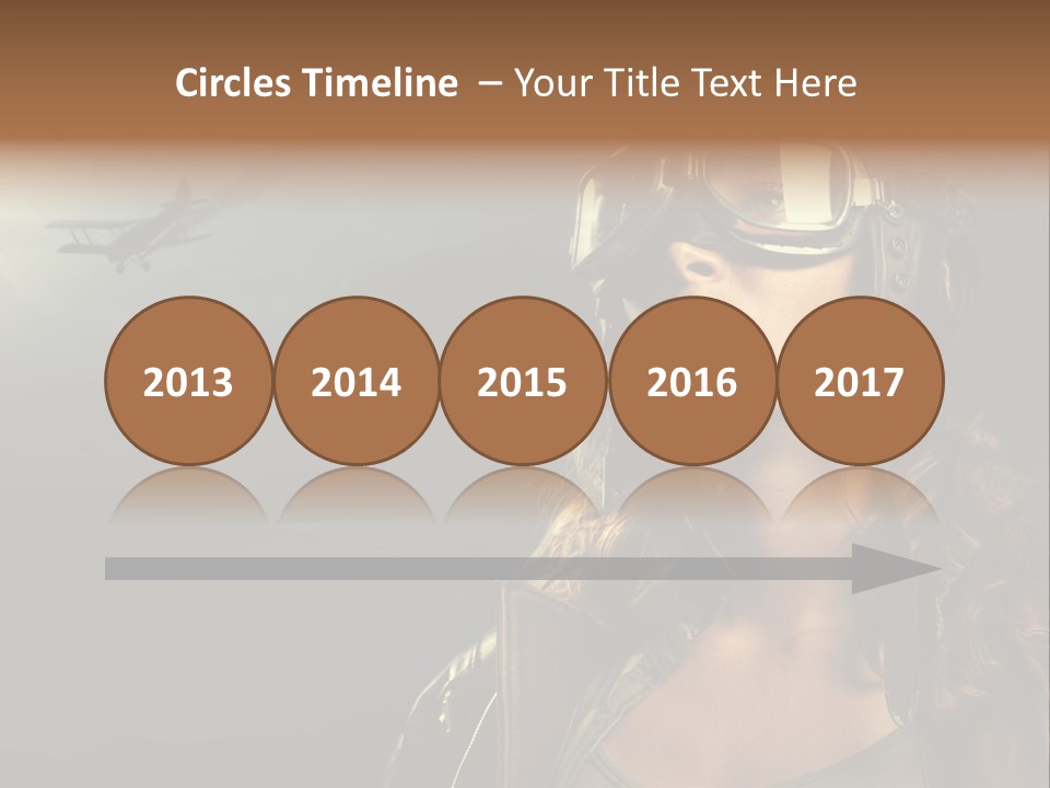 Old Style Fashion Model Pilot PowerPoint Template