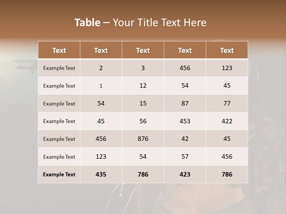 Old Style Fashion Model Pilot PowerPoint Template