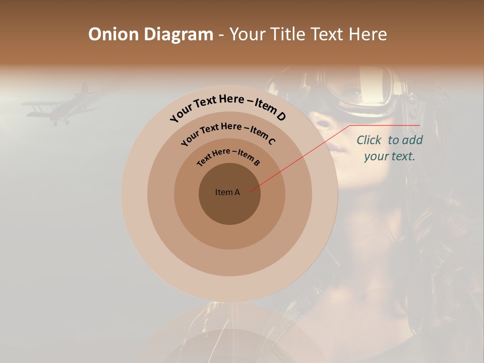 Old Style Fashion Model Pilot PowerPoint Template