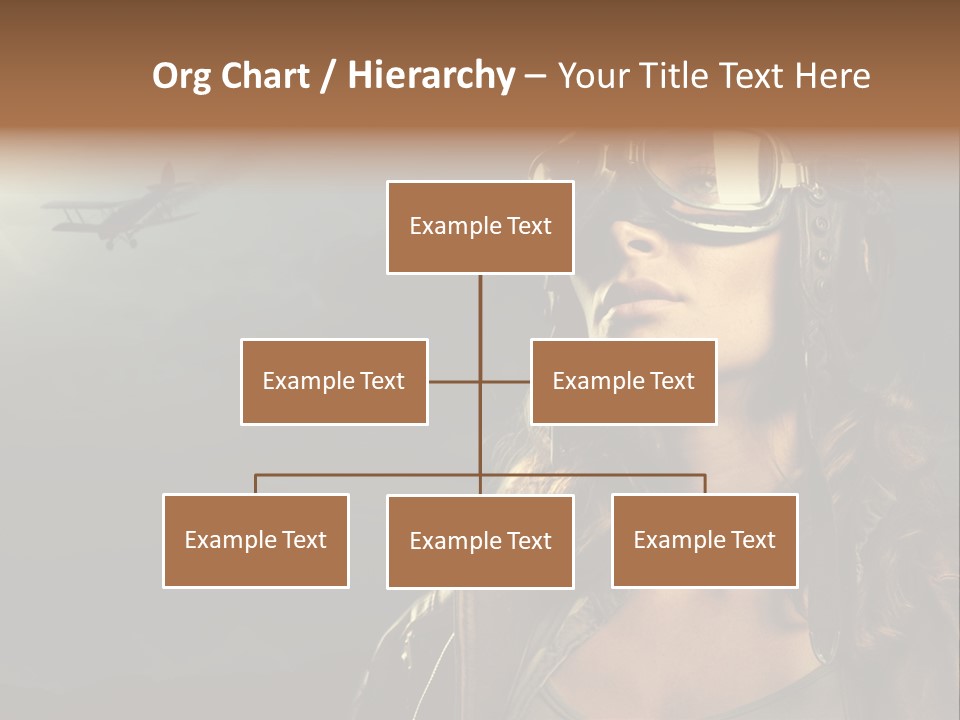 Old Style Fashion Model Pilot PowerPoint Template