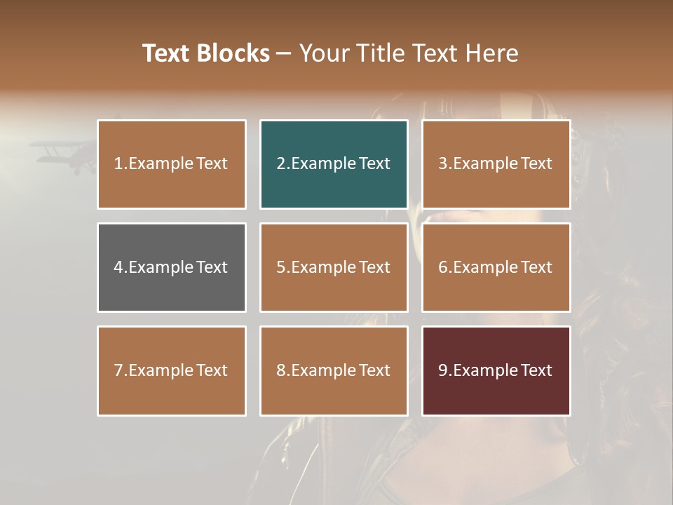 Old Style Fashion Model Pilot PowerPoint Template